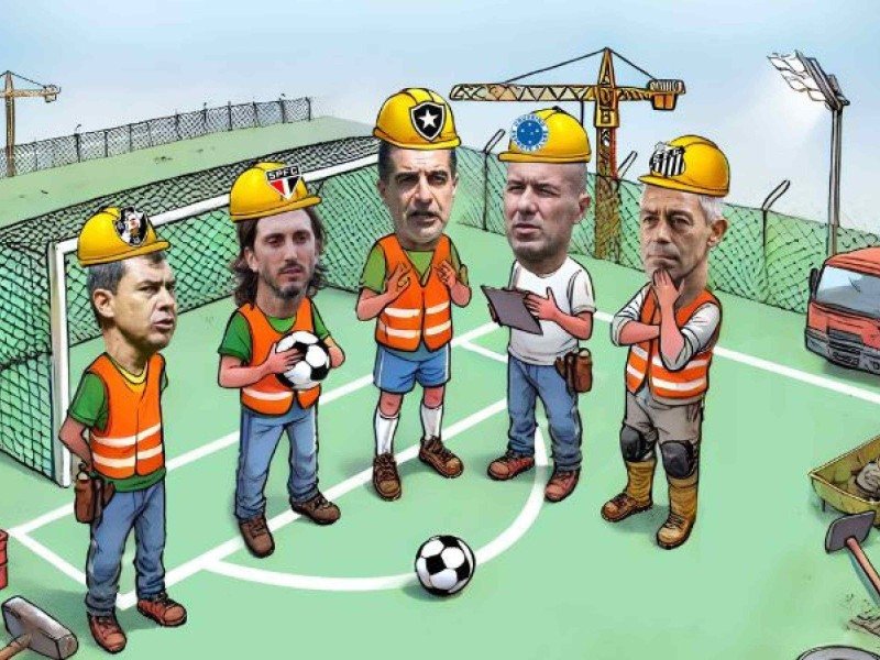 Futebol canteiro de obras -  (crédito: Valdo Virgo)
