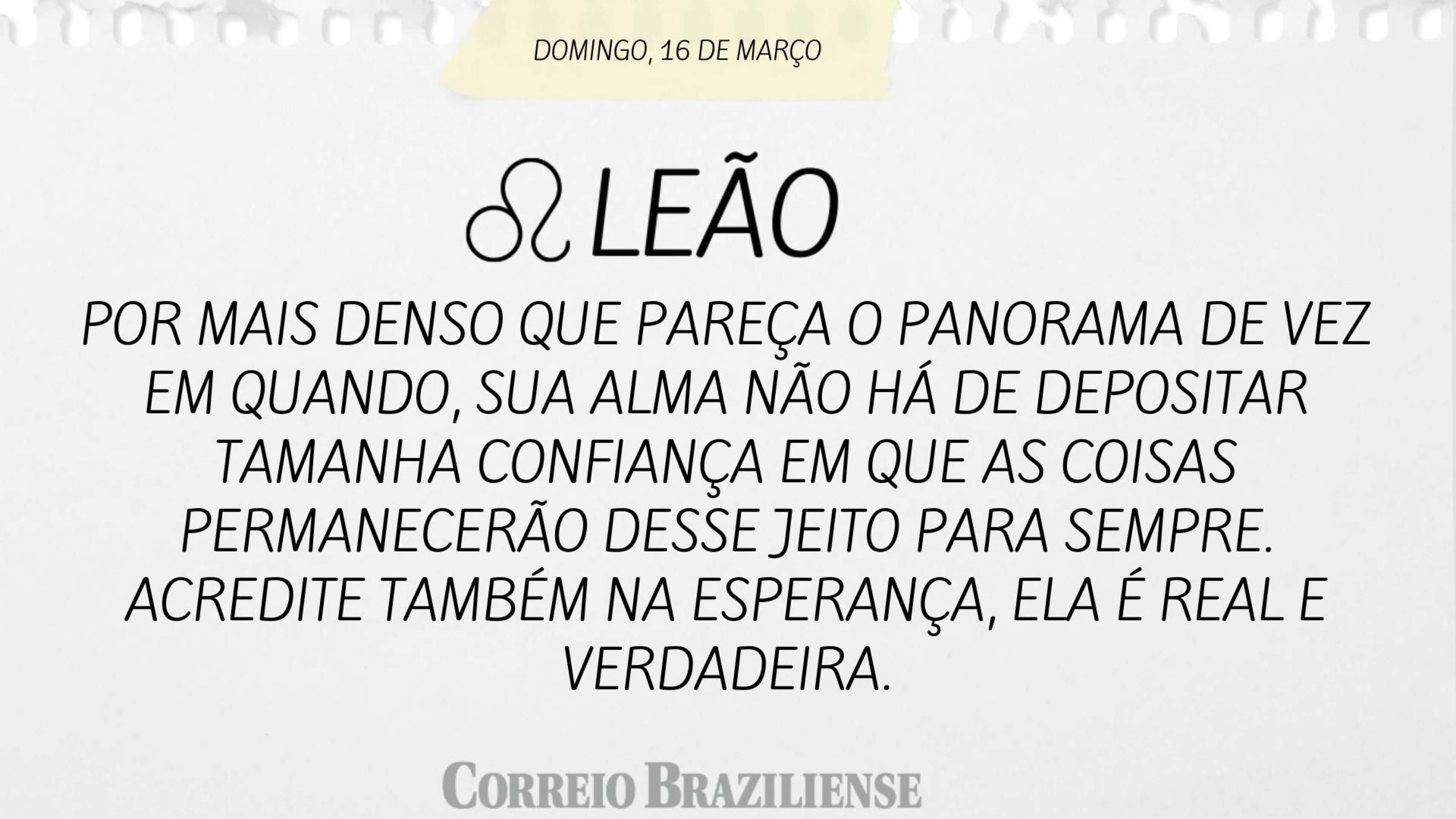 LEÃO | 16 DE MARÇO