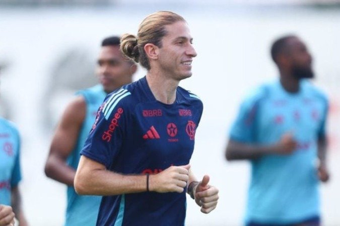 Filipe Luís fará estreia como treinador no Mundial de Clubes -  (crédito: Foto: Gilvan de Souza/Flamengo)