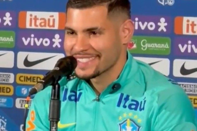 Bruno Guimarães é um dos cinco meio-campistas convocados por Dorival Júnior para o compromisso diante da Colômbia, na próxima quinta-feira (20), em Brasília, pelas Elimatórias Sul-Americanas para a Copa do Mundo de 2026 - (crédito: Arthur Ribeiro / CB / DA Press) Bruno Guimarães é um dos cinco meio-campistas convocados por Dorival Júnior para o compromisso diante da Colômbia, na próxima quinta-feira (20), em Brasília, pelas Elimatórias Sul-Americanas para a Copa do Mundo de 2026 - (crédito: Arthur Ribeiro / CB / DA Press)