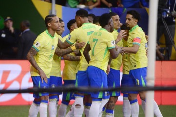 Seleção pôde aproveitar a sexta-feira (21/3) em Brasília após a vitória por 2 x 1 contra a Colômbia, no Mané Garrincha -  (crédito: Minervino Junior/CB/D.A Press)