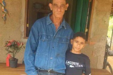 Geraldo Aparecido Alves Miranda, 50 anos, e Gabriel Santos Miranda, 9 anos -  (crédito: Reprodução/Redes sociais)