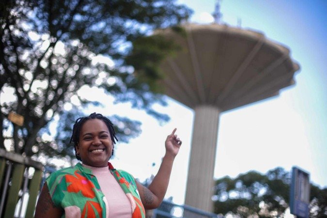 Jéssica fala sobre a região em todos os locais por onde a - (crédito: Luis Nova/CB/D.A Press) Jéssica fala sobre a região em todos os locais por onde a - (crédito: Luis Nova/CB/D.A Press)