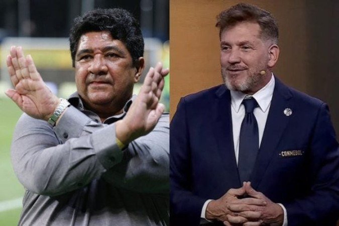 Ednaldo Rodrigues não está satisfeito com atuação de Alejandro Domínguez sobre racismo - (crédito: Fotos: Rafael Ribeiro/CBF e Reprodução/Conmebol) Ednaldo Rodrigues não está satisfeito com atuação de Alejandro Domínguez sobre racismo - (crédito: Fotos: Rafael Ribeiro/CBF e Reprodução/Conmebol)