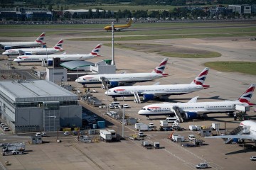 Aeroporto de Heathrow é o maior do mundo -  (crédito:  AFP)