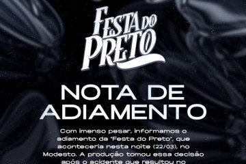 Festa do Preto é adiada após morte de prestador de serviço -  (crédito: Divulgação)