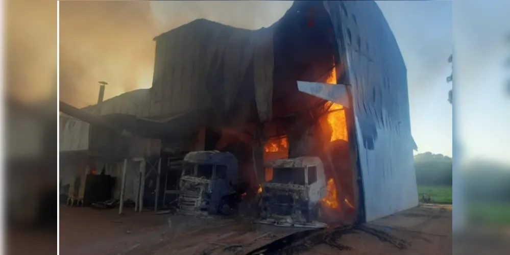 A Defesa Civil Municipal atua em conjunto com o Corpo de Bombeiros e com o apoio de usinas da região -  (crédito: Reprodução)