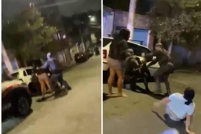 Jovem negro é agredido por policiais na frente de casa