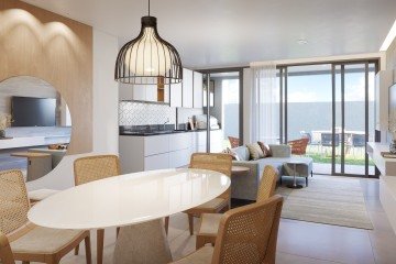 Sala ampla e com vista