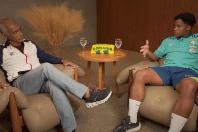 Endrick admite medo com a Copa de 2026 - (crédito: Foto: Reprodução podcast do Romário) Endrick admite medo com a Copa de 2026 - (crédito: Foto: Reprodução podcast do Romário)