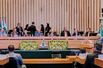 Cerimônia ocorreu no plenário da Câmara Legislativa do Distrito Federal -  (crédito: Marcelo Ferreira/CB/DA Press)