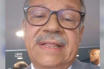 O desembargador postou nas redes sociais o momento em que é impedido de entrar na Primeira Turma
 -  (crédito: Reprodução)