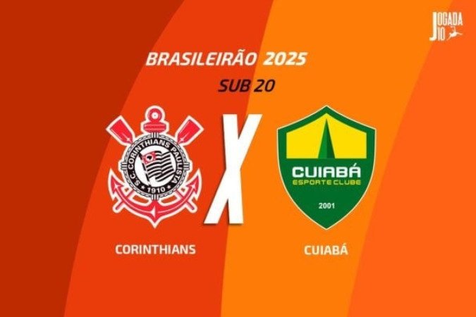 Timão x Cuiabá pelo sub20 nesta quarta-feira (26) - (crédito: Foto: arte Jogada10) Timão x Cuiabá pelo sub20 nesta quarta-feira (26) - (crédito: Foto: arte Jogada10)