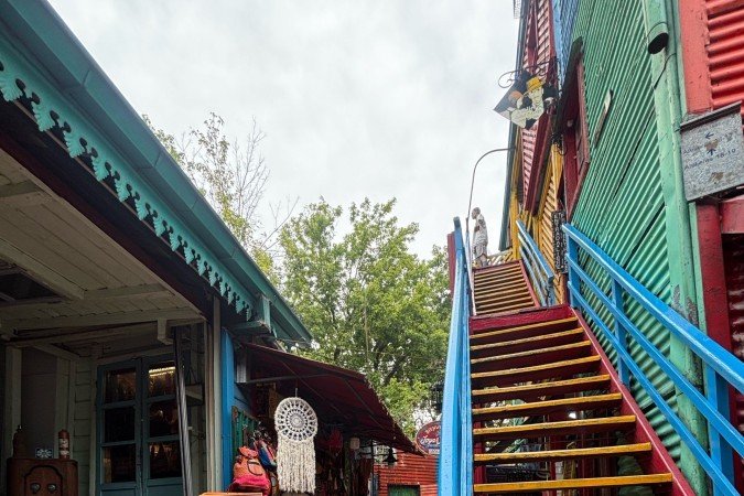 O Caminito é um dos principais
pontos turísticos da capital portenha