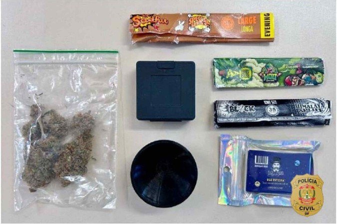 Substâncias encontradas com os criminosos - (crédito: PCDF) Substâncias encontradas com os criminosos - (crédito: PCDF)