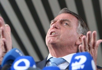  27/03/2025. Ed Alves CB/DA Press. Politica. Coletiva de Imprensa com o Ex-presidente Jair Bolsonaro depois do Julgamento do STF.  -  (crédito:  Ed Alves CB/DA Press)