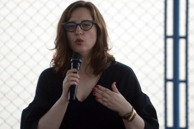  26/03/2025. Ed Alves CB/DA Press. Brasil. O Ministério dos Direitos Humanos e da Cidadania (MDHC) e o Instituto Mauricio de Sousa lançam a revista em quadrinhos ?Turma da Mônica em: Intergeracionalidade?. Na Escola Classe 503, no Itapoã (DF). O evento contará com a presença da ministra Macaé Evaristo. Na foto, Larissa Musdino . 