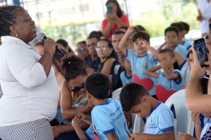  26/03/2025. Ed Alves CB/DA Press. Brasil. O Ministério dos Direitos Humanos e da Cidadania (MDHC) e o Instituto Mauricio de Sousa lançam a revista em quadrinhos ?Turma da Mônica em: Intergeracionalidade?. Na Escola Classe 503, no Itapoã (DF). O evento contará com a presença da ministra Macaé Evaristo.
