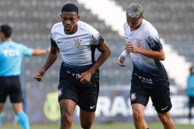 Corinthians oscila nos dois tempo e fica somente no empate com o Cuiabá no Campeonato Brasileiro sub-20 - (crédito: Foto: Rodrigo Gazzanel / Agência Corinthians) Corinthians oscila nos dois tempo e fica somente no empate com o Cuiabá no Campeonato Brasileiro sub-20 - (crédito: Foto: Rodrigo Gazzanel / Agência Corinthians)