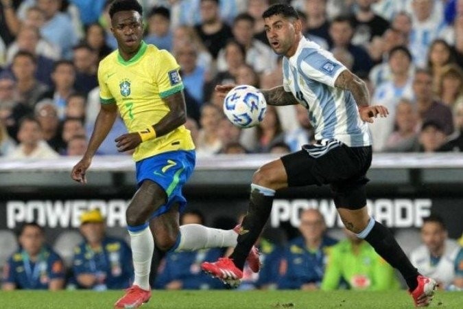 Brasil x Argentina pelas Eliminatórias da Copa do Mundo - (crédito: Divulgação/Conmebol) Brasil x Argentina pelas Eliminatórias da Copa do Mundo - (crédito: Divulgação/Conmebol)