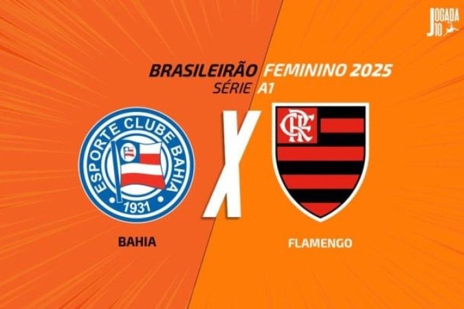Bahia e Flamengo se enfrenta, nesta quinta-feira, pelo Brasileirão Feminino - (crédito: Arte: Jogada10) Bahia e Flamengo se enfrenta, nesta quinta-feira, pelo Brasileirão Feminino - (crédito: Arte: Jogada10)