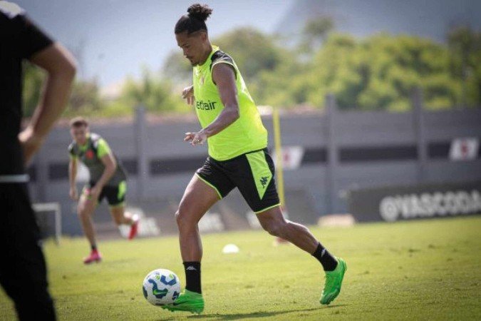 Benjamin Garré vem treinando bem e deve estrear como titular do Vasco - (crédito: Foto: Matheus Lima / Vasco) Benjamin Garré vem treinando bem e deve estrear como titular do Vasco - (crédito: Foto: Matheus Lima / Vasco)