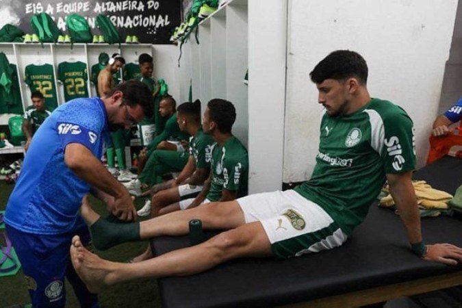 Palmeiras espera retorno de convocados para encerrar preparação para a final - (crédito: Foto: Cesar Greco/Palmeiras) Palmeiras espera retorno de convocados para encerrar preparação para a final - (crédito: Foto: Cesar Greco/Palmeiras)