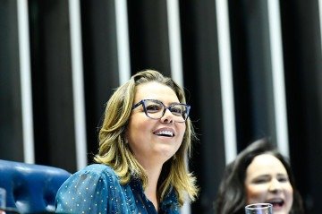 A senadora Leila Barros (PDT-DF) liderou a reunião na manhã desta terça-feira (3/6). Na abertura, ressaltou o compromisso do Brasil com uma governança sensível às questões de gênero -  (crédito: Geraldo Magela/Agência Senado)