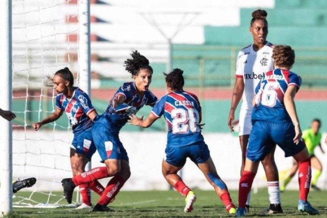 Bahia reage no segundo tempo e arraca empate com o Flamengo - (crédito: Foto: Divulgação / Bahia) Bahia reage no segundo tempo e arraca empate com o Flamengo - (crédito: Foto: Divulgação / Bahia)