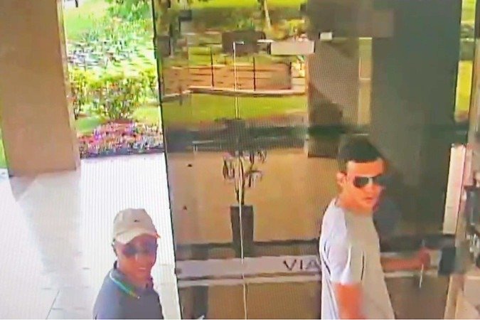 Câmeras de segurança registraram a ação dos criminosos. - (crédito: Fotos: Material cedido ao Correio ) Câmeras de segurança registraram a ação dos criminosos. - (crédito: Fotos: Material cedido ao Correio )