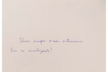 Manuscritos do livro O escutador, de Carlos Marcelo