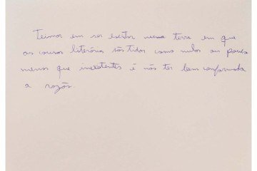 Manuscritos do livro O escutador, de Carlos Marcelo