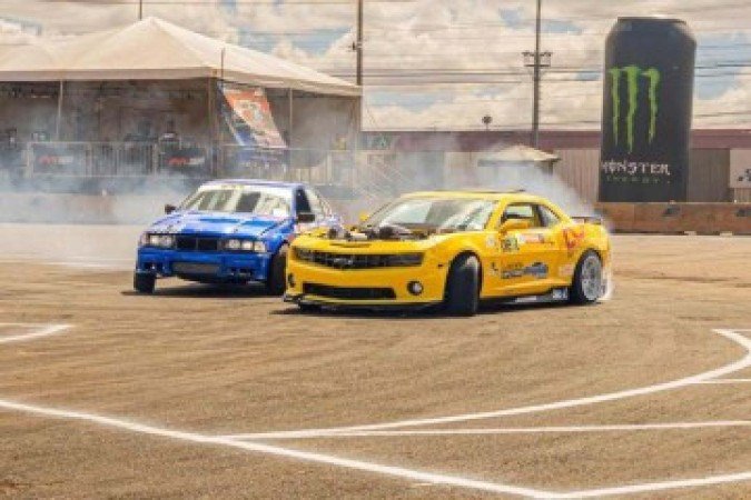 Amantes da adrenalina e da velocidade poderão sentir as emoções do Mega Drift no Parque da Cidade - (crédito: Mega Drift Brasil/Divulgação) Amantes da adrenalina e da velocidade poderão sentir as emoções do Mega Drift no Parque da Cidade - (crédito: Mega Drift Brasil/Divulgação)
