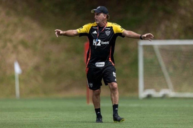 Cuca treina o Atlético para a estreia no Campeonato Brasileiro - (crédito: Foto: Pedro Souza / Atlético) Cuca treina o Atlético para a estreia no Campeonato Brasileiro - (crédito: Foto: Pedro Souza / Atlético)