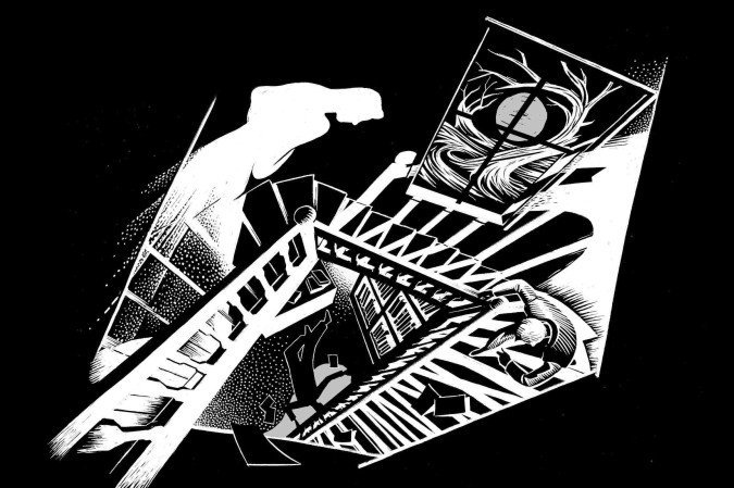 Ilustrações do livro O escutador, de Carlos Marcelo