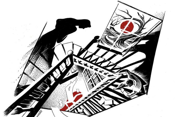 Com lançamento marcado para hoje na Livraria Platô, O escutador se passa em 1958, contém três linhas narrativas, muita metalinguagem e um tom que mimetiza a escrita de toda uma geração de autores -  (crédito: Josias Dorinato/Reprodução)