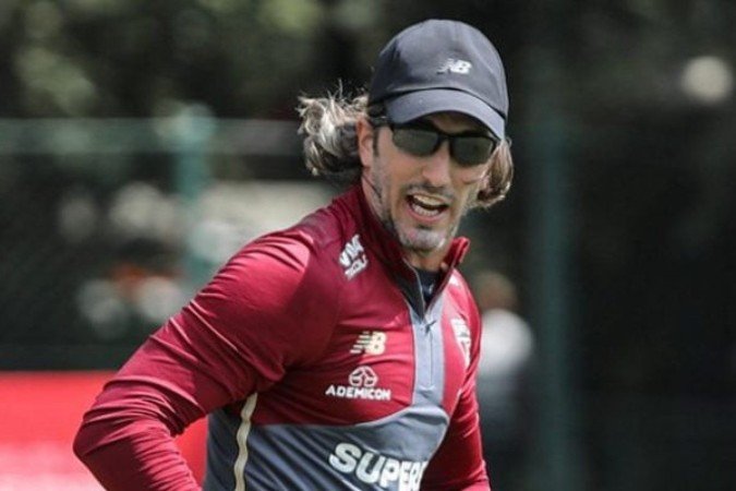 Zubeldía encerrou preparação do São Paulo para jogo do Brasileirão -  (crédito: Erico Leonan / São Paulo FC)
