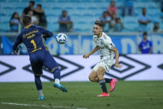 Volpi fechou o gol do Grêmio e garantiu a vitória sobre o Atlético - (crédito: Foto: Pedro Souza / Atlético) Volpi fechou o gol do Grêmio e garantiu a vitória sobre o Atlético - (crédito: Foto: Pedro Souza / Atlético)