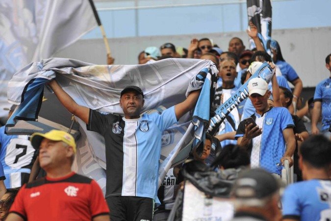 Torcida do Capital esteve animada para acompanhar o clube na segunda final de Candangão na história - (crédito: Minervino Júnior/CB/DA Press) Torcida do Capital esteve animada para acompanhar o clube na segunda final de Candangão na história - (crédito: Minervino Júnior/CB/DA Press)