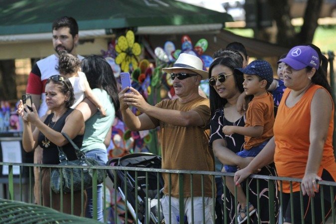  30/03/2025. Crédito: Minervino Júnior/CB/D.A Press. Brasil.  Brasilia - DF. Final de semana de Zoológico com entrada gratuita para a população. -  (crédito: Minervino Júnior/CB/D.A.Press)