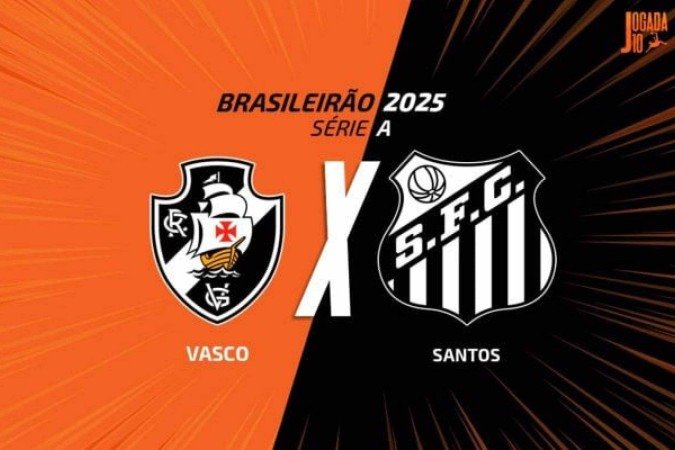 Vasco e Santos se enfrentam neste domingo pelo Brasileirão - (crédito: Foto: Arte Jogada10) Vasco e Santos se enfrentam neste domingo pelo Brasileirão - (crédito: Foto: Arte Jogada10)