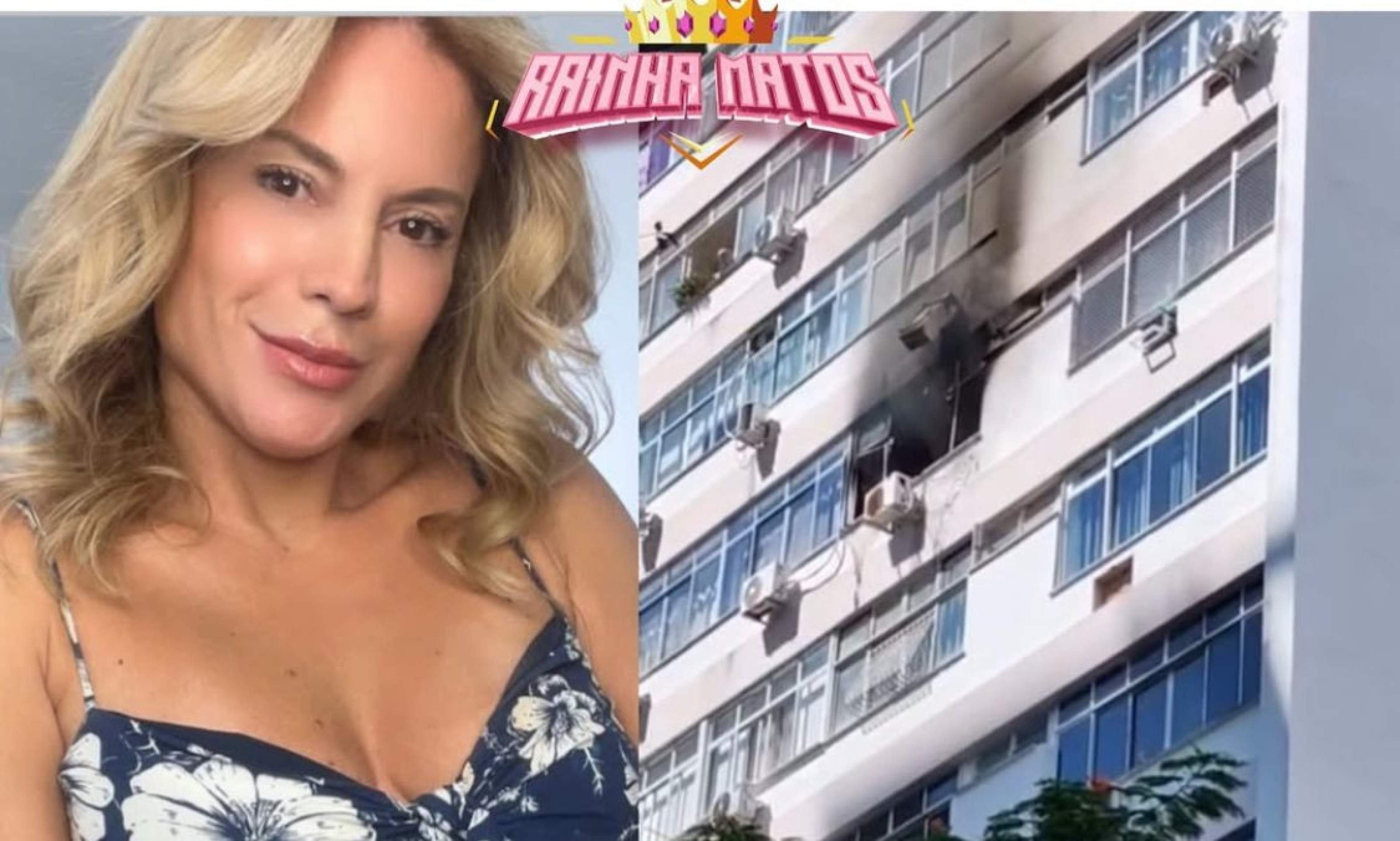 Apartamento de Maíra Charken pega fogo no Rio