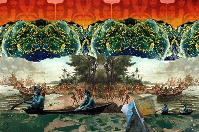 Obra de Moara Tupinambá na exposição Outras paisagens