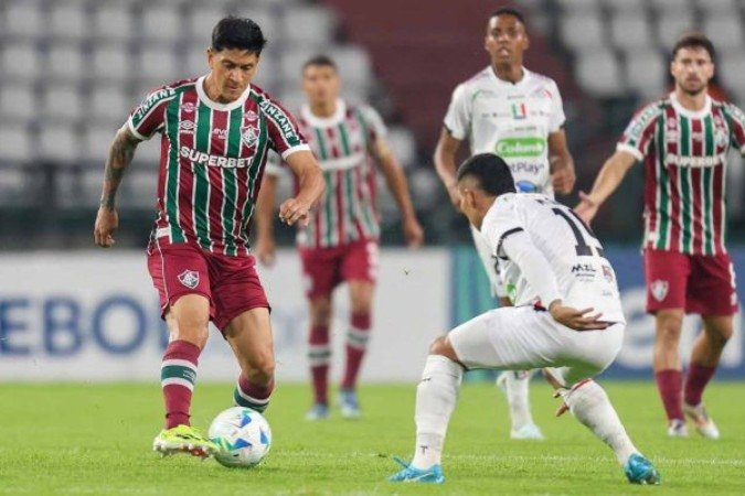 Cano em ação no triunfo do Fluminense sobre o Once Caldas pela Sul-Americana 2025 - (crédito: Foto: Marcelo Gonçalves/Fluminense) Cano em ação no triunfo do Fluminense sobre o Once Caldas pela Sul-Americana 2025 - (crédito: Foto: Marcelo Gonçalves/Fluminense)