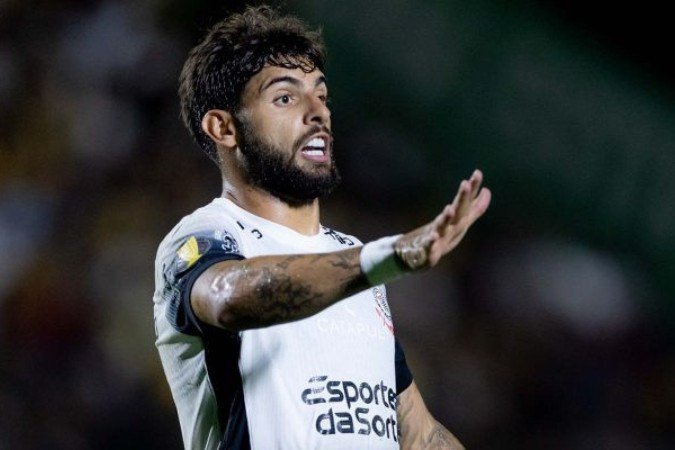 Yuri Alberto sofreu com a marcação do Huracán na estreia do Corinthians na Sul-Americana - (crédito: - Foto: Rodrigo Coca/Agência Corinthians ) Yuri Alberto sofreu com a marcação do Huracán na estreia do Corinthians na Sul-Americana - (crédito: - Foto: Rodrigo Coca/Agência Corinthians )
