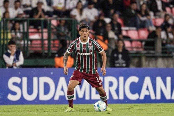 Cano em ação pelo Fluminense diante do Once Caldas, na Colômbia -  (crédito: Foto: Marcelo Gonçalves/Fluminense)