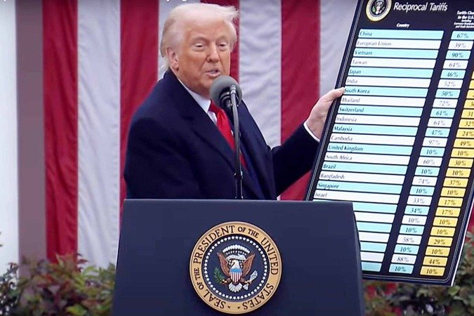 Declarações de Trump sobre presidente do Fed, ontem, contribuíram para a queda das bolsas americanas e do dólar caírem - (crédito: whitehouse/Reprodução) Declarações de Trump sobre presidente do Fed, ontem, contribuíram para a queda das bolsas americanas e do dólar caírem - (crédito: whitehouse/Reprodução)