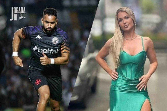 Payet e Larissa Ferrari -  (crédito: Matheus Lima/Vasco e Reprodução / Instagram)