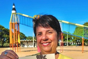 Telma Braga, autora do livro Brasilinda 
    