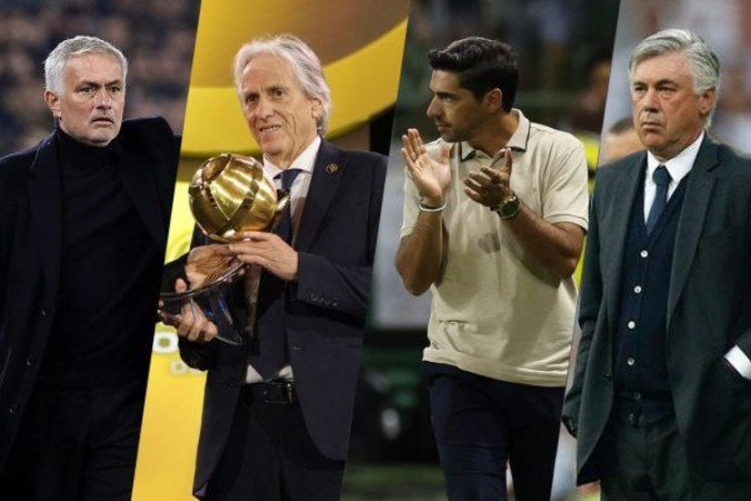 Os quatro gringos na mira da CBF para assumir a Seleção Brasileira -  (crédito: Divulgação / Fenerbahce; Divulgação/ Al Hilal; Divulgação/ Palmeiras; Divulgação/ Real Madrid)